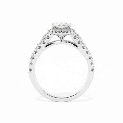 Marquise, Pear Shaped, and Round Diamond Ring