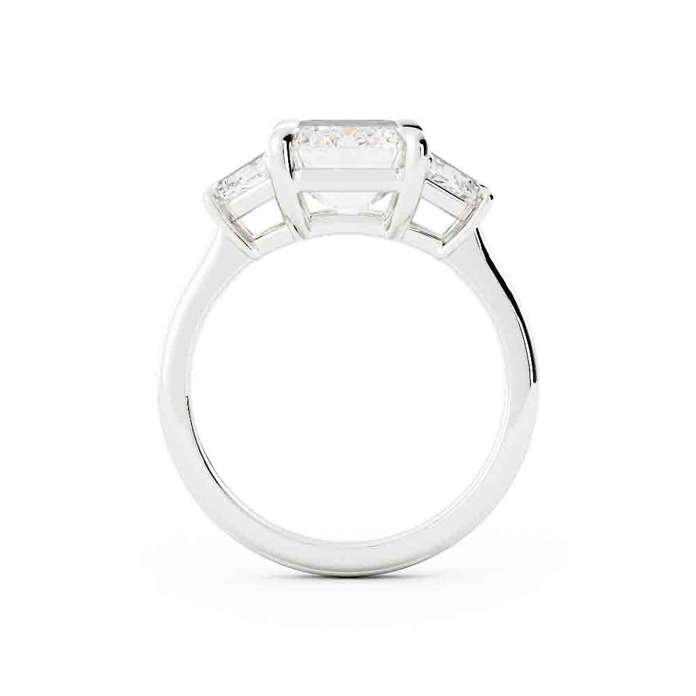 3 Stone Emerald Cut