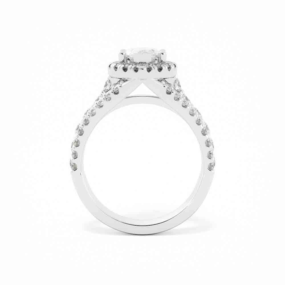 Three Row Split Diamond Ring
