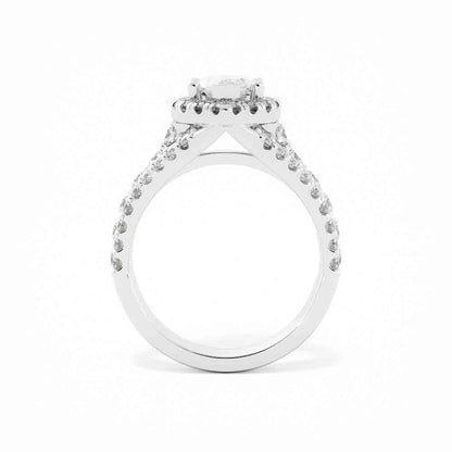 Three Row Split Diamond Ring