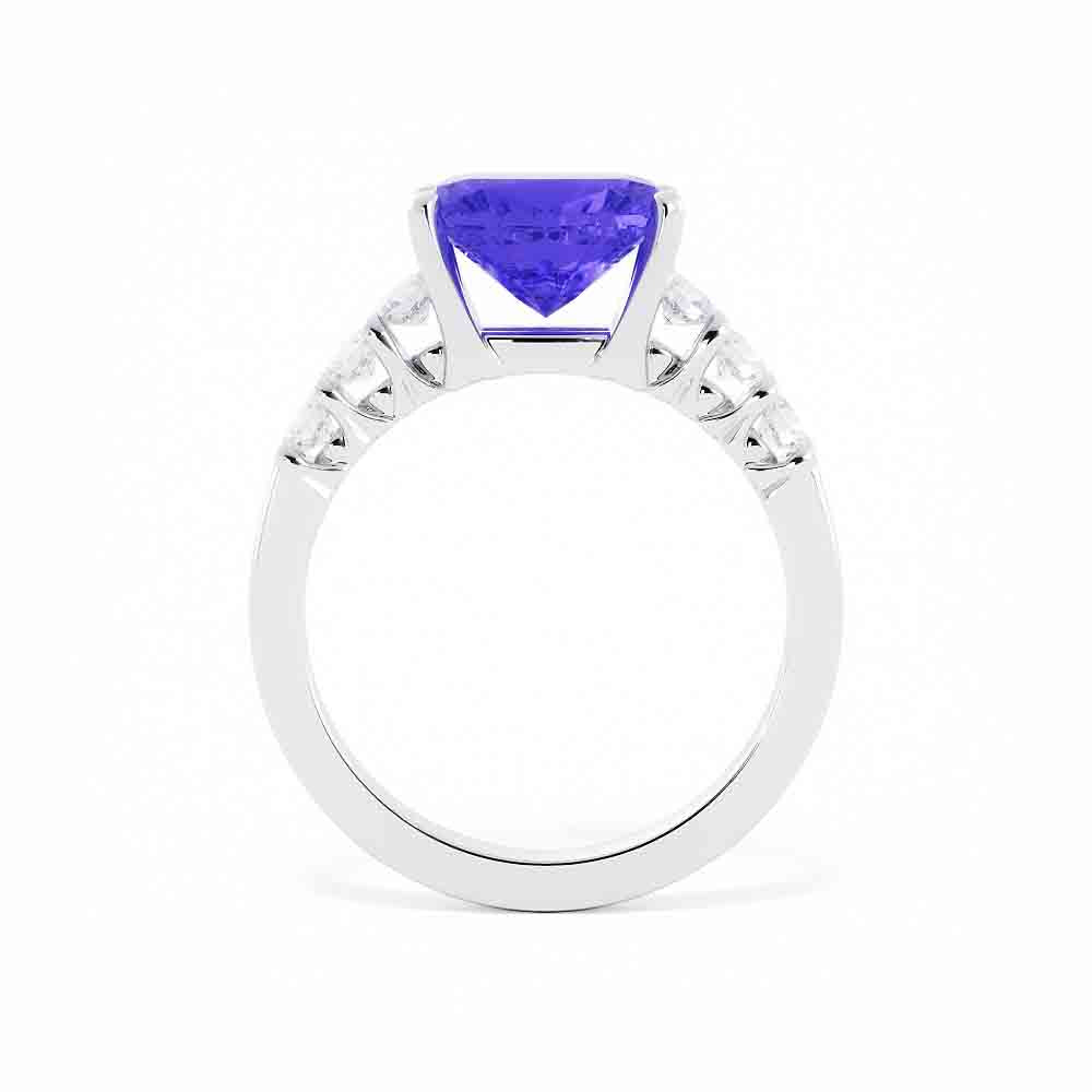 East-West Center Stone Solitaire