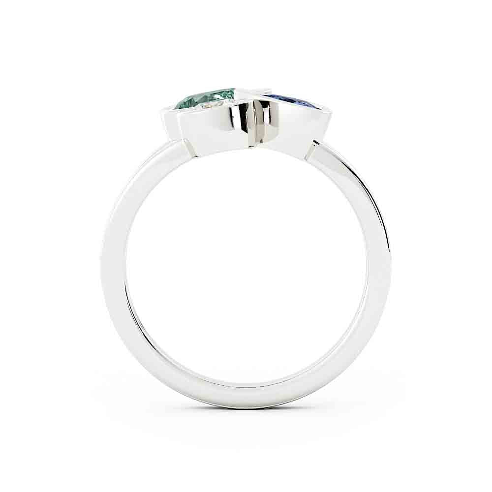 Split Shank Colored Stone Ring