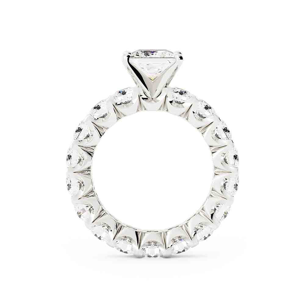 Eternity Diamond Ring With Princess Center
