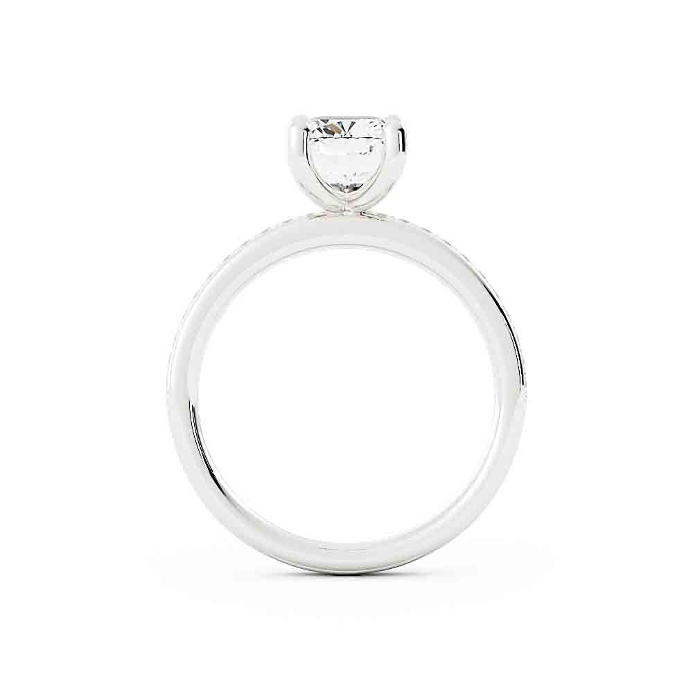 Rd Diamond Ring With Bead Set Diamonds