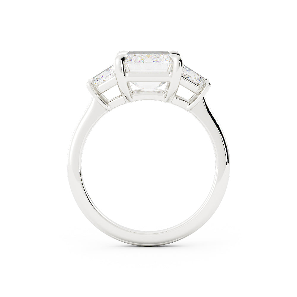 3 Stone Emerald Cut