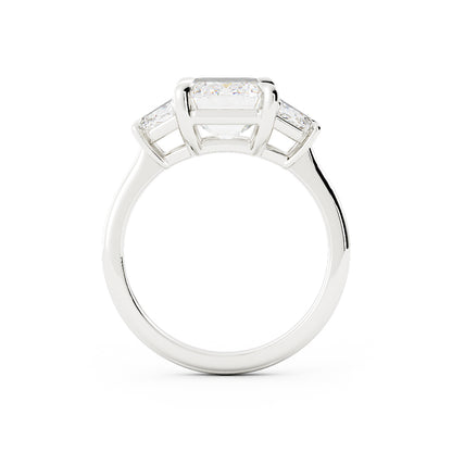 3 Stone Emerald Cut