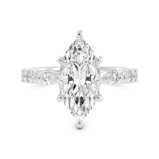 Marquise with Side Stones Diamond Ring