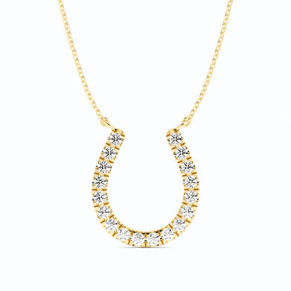 Diamond Horseshoe Pendant