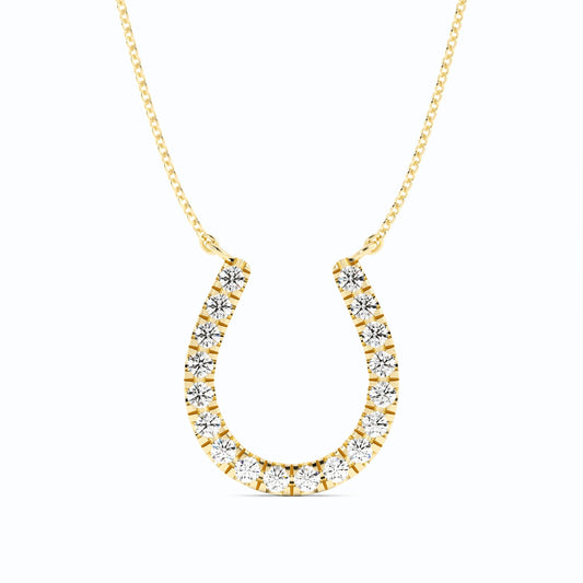Diamond Horseshoe Pendant