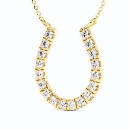 Diamond Horseshoe Pendant