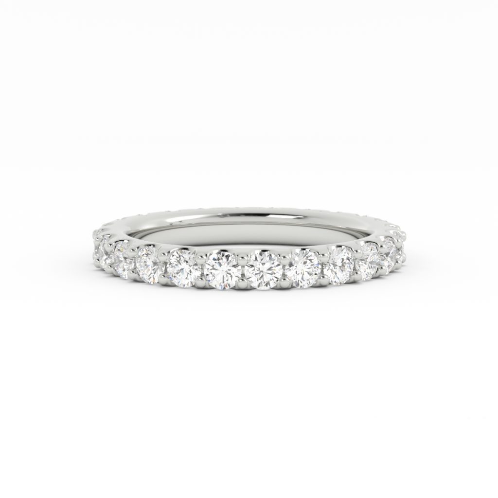 Round Diamond Eternity Band