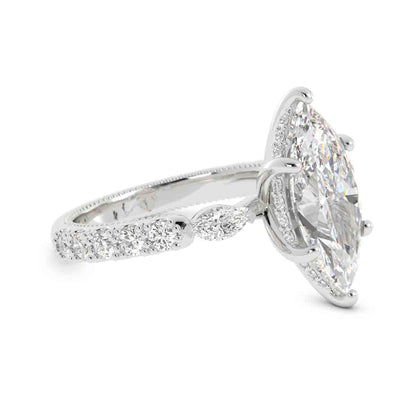 Marquise with Side Stones Diamond Ring
