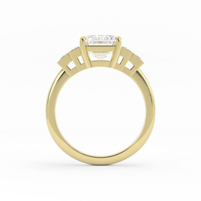 E/C DIA AND BAGUETTE RING