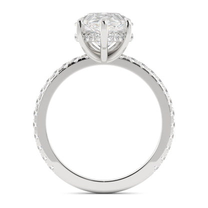 Pear Shaped Laboratory-Grown Diamond Ring