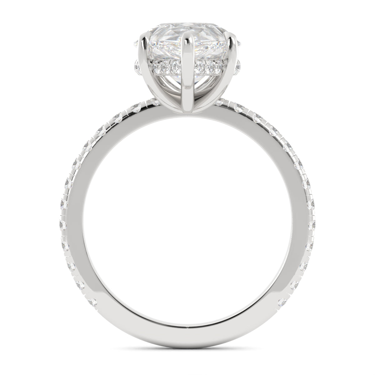 Pear Shaped Diamond Ring