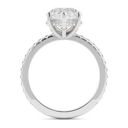 Pear Shaped Center Diamond Ring