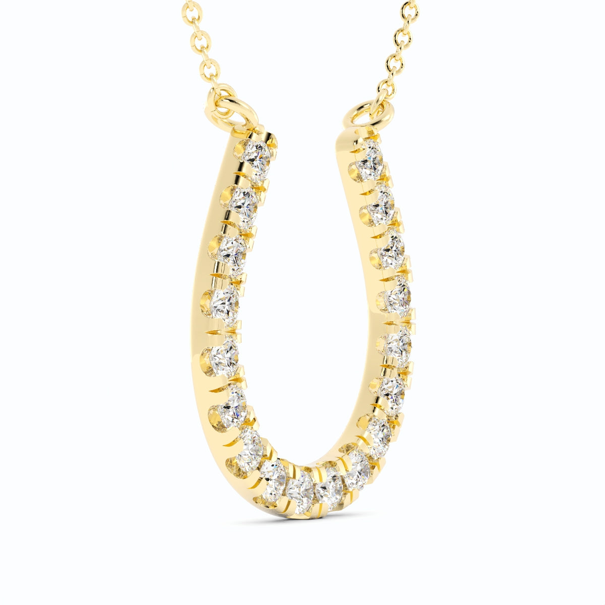 Diamond Horseshoe Pendant