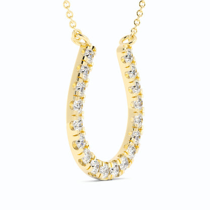 Diamond Horseshoe Pendant
