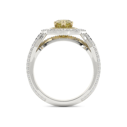 Marquise Yellow and Diamond Set