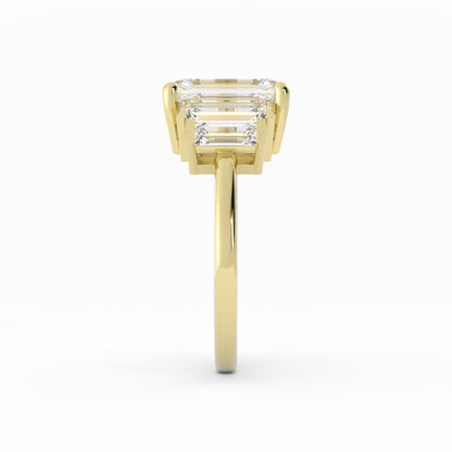 E/C DIA AND BAGUETTE RING