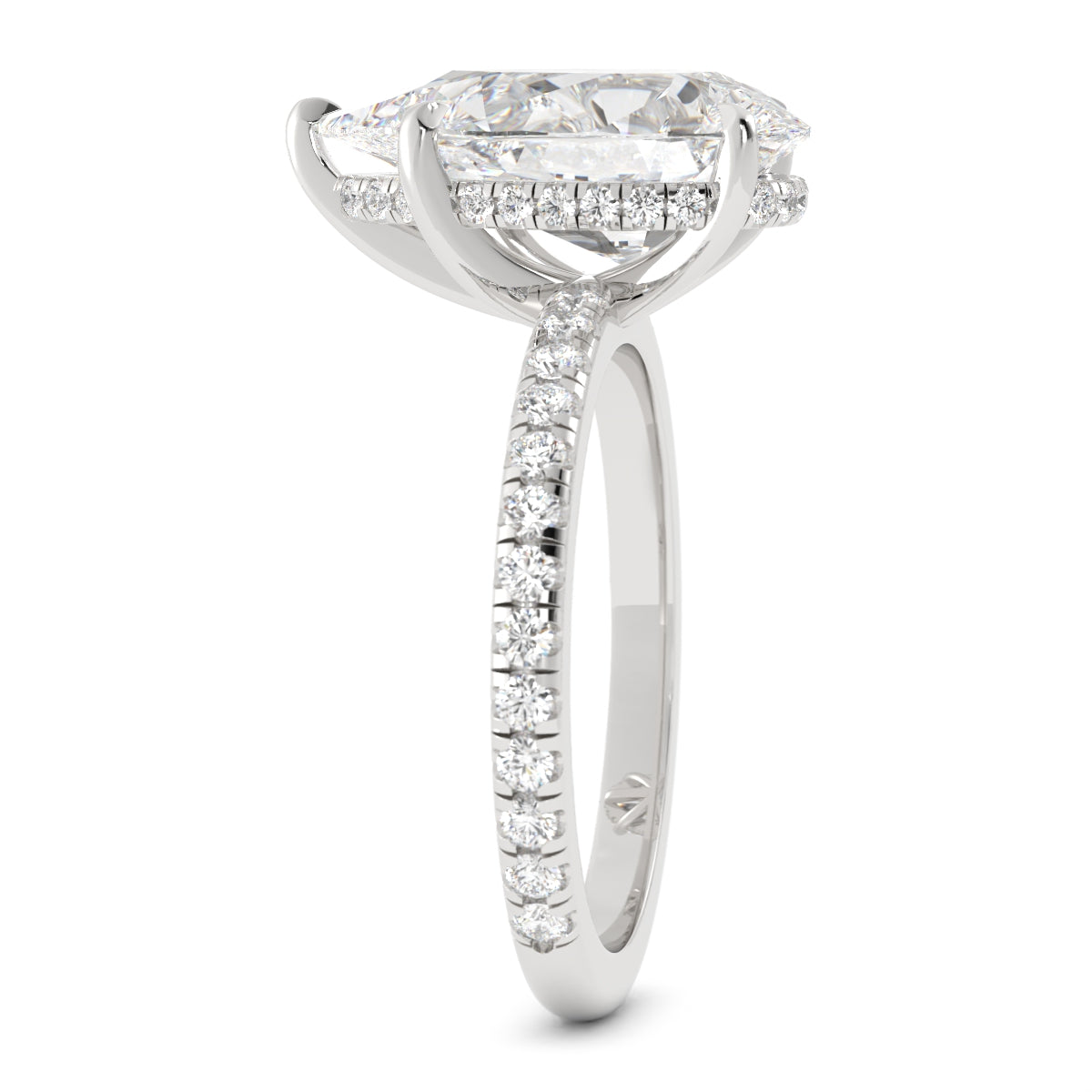 Pear Shaped Laboratory-Grown Diamond Ring