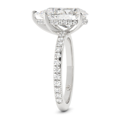 Pear Shaped Diamond Ring