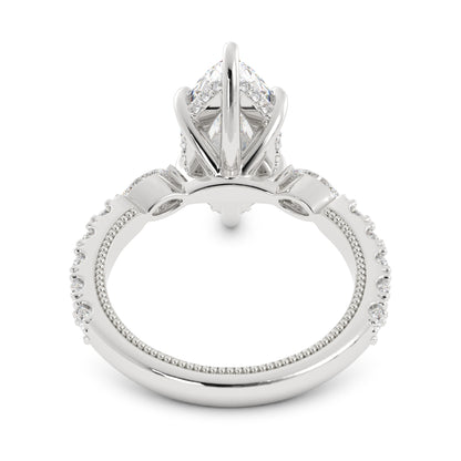 Marquise with Side Stones Laboratory-Grown Diamond Ring