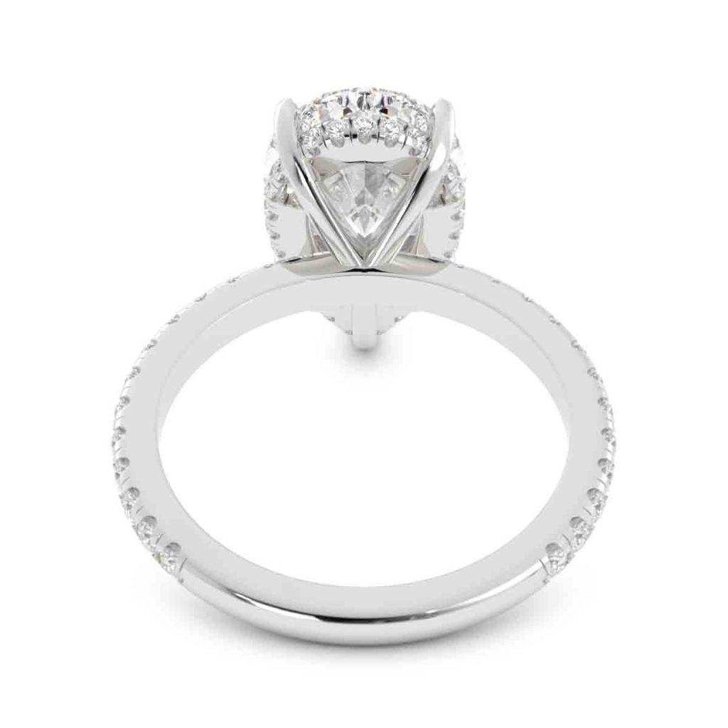 Pear Shaped Center Diamond Ring