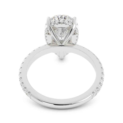 Pear Shaped Center Diamond Ring