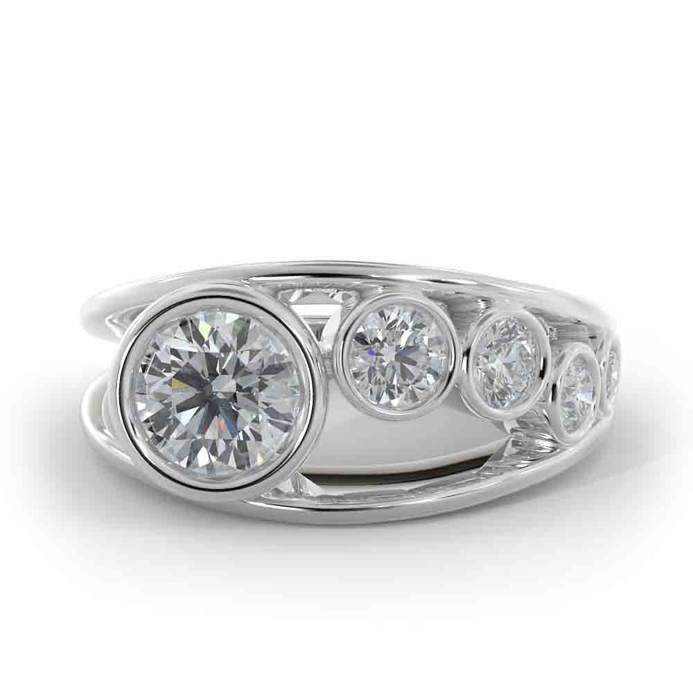 Modern Diamond Ring