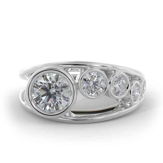 Modern Diamond Ring