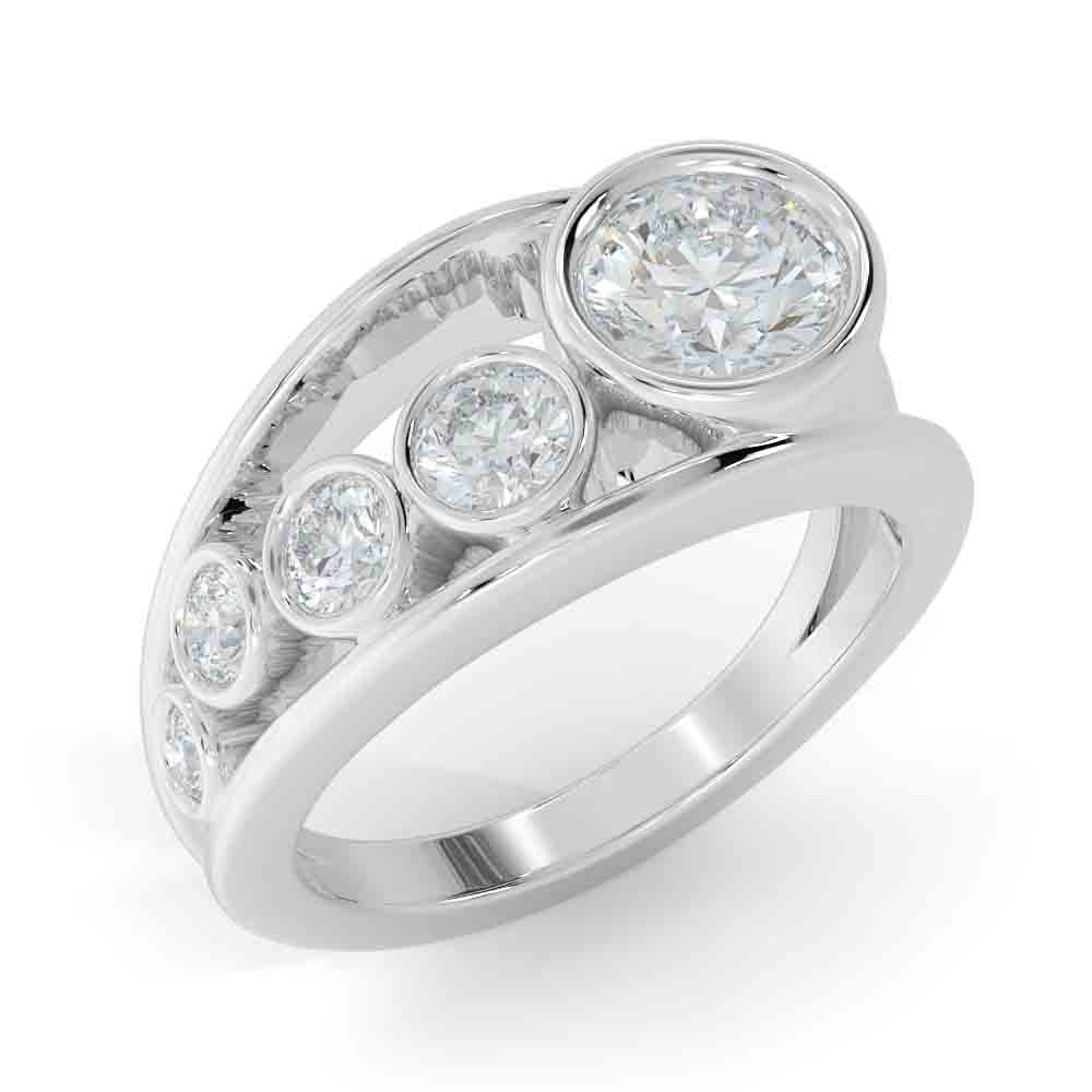 Modern Diamond Ring