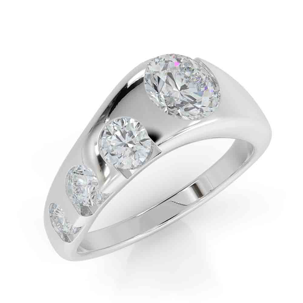 Organic Diamond Ring
