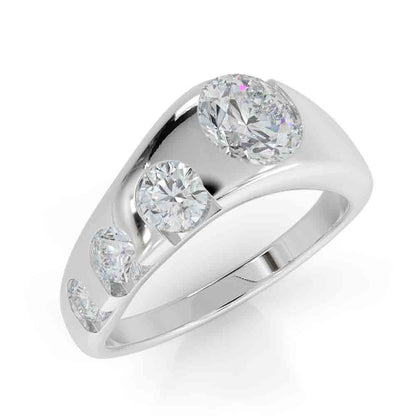 Organic Diamond Ring